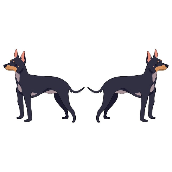 Signmission English Toy Terrier Dog Decal, Dog Lover Decor Vinyl Sticker D-18-English Toy Terrier - main